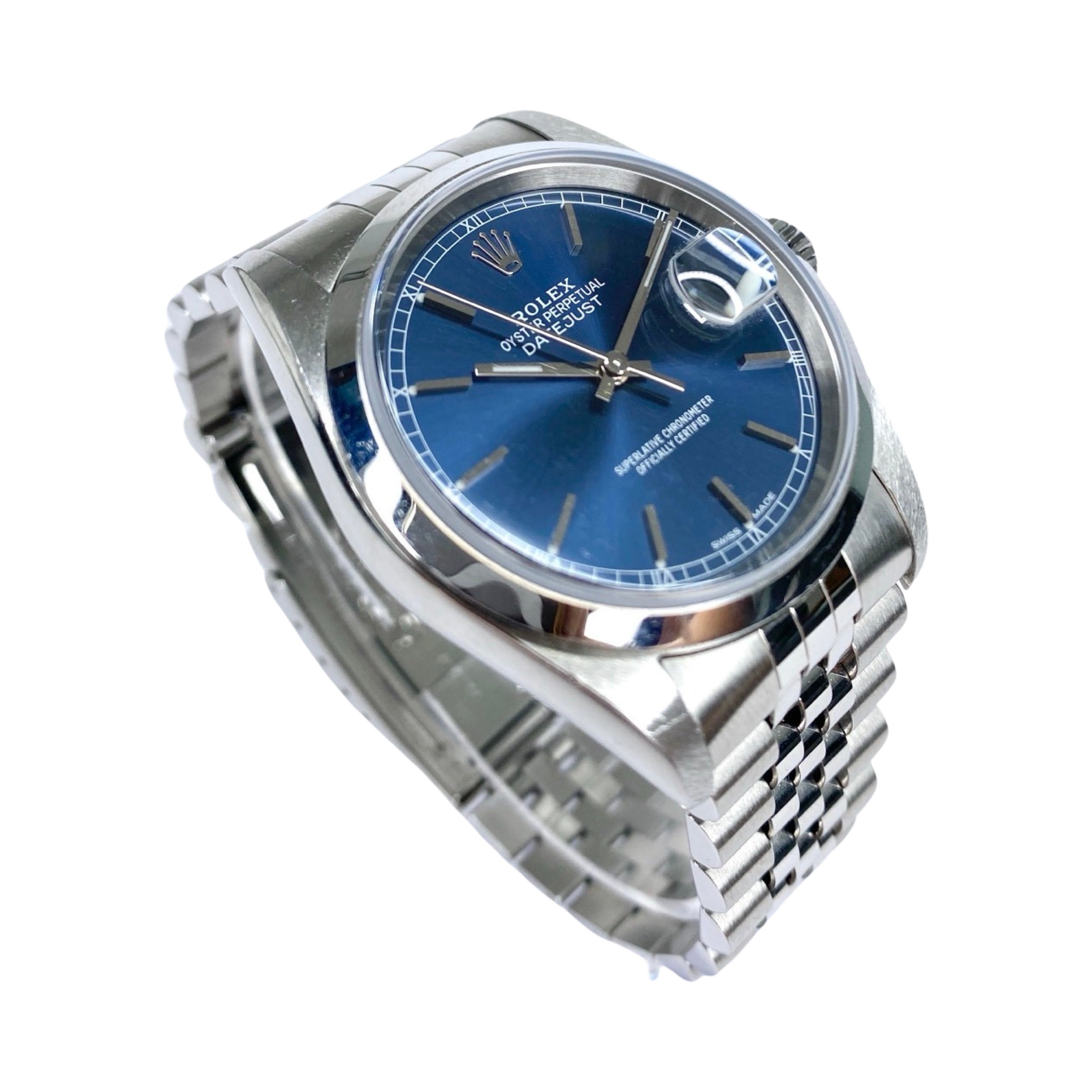 ROLEX DATEJUST 36 126234 BLUE 10/2019 LC100 FULLSET 