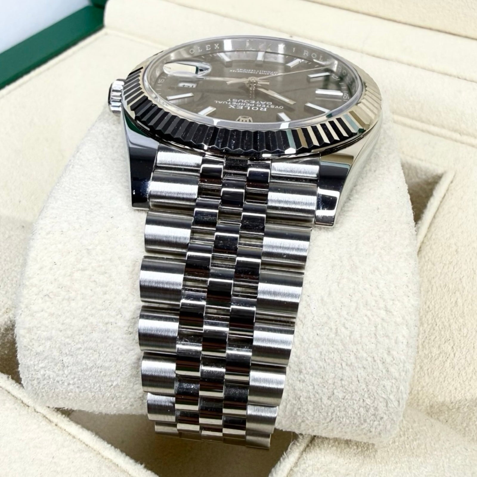 ROLEX DATEJUST 41 126334 RHODIUM GRAU JUBILEE 09/2024 FULLSET