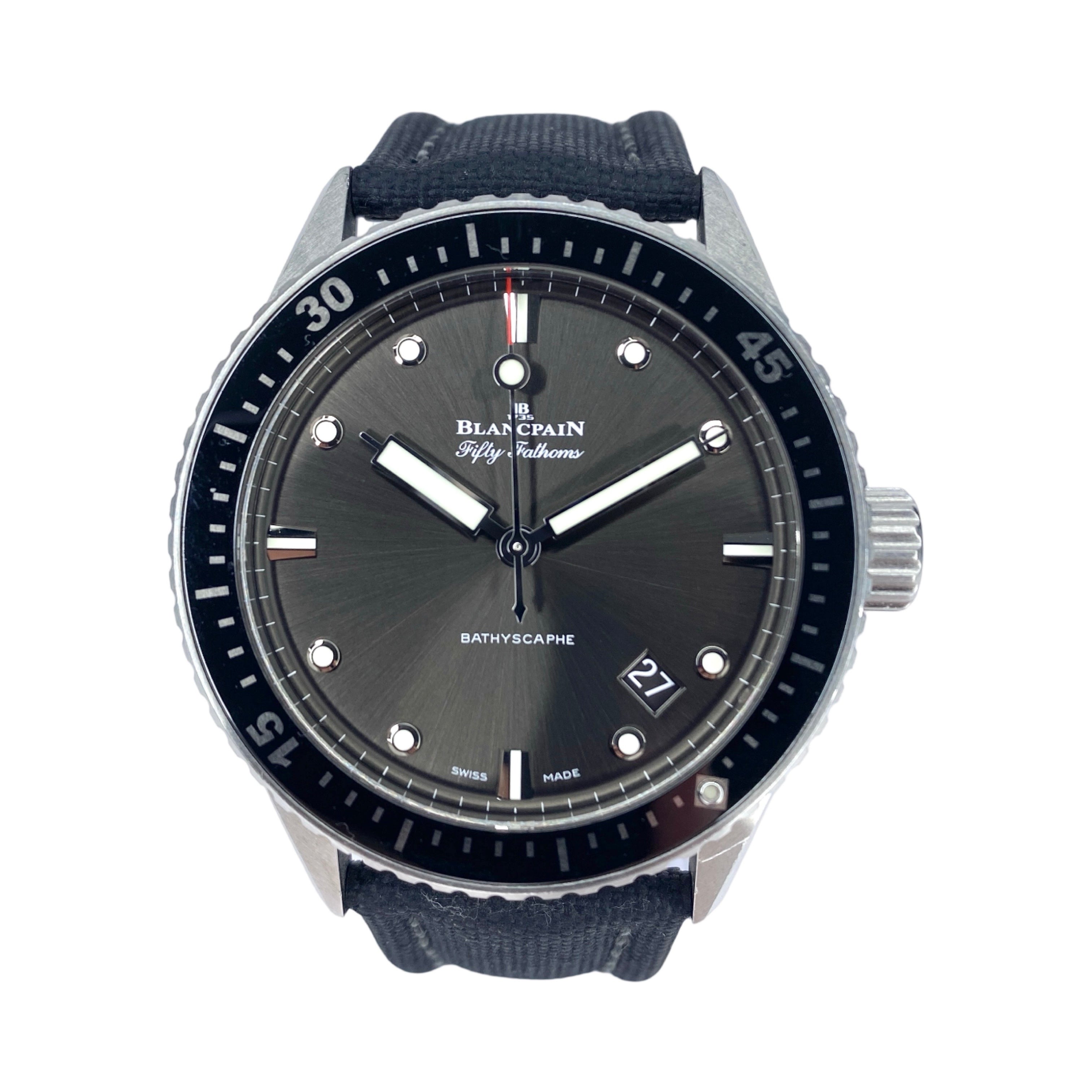 BLANCPAIN FIFTY FATHOMS BATHYSCAPHE 5000-1110-NABA 09/2022 FULLSET