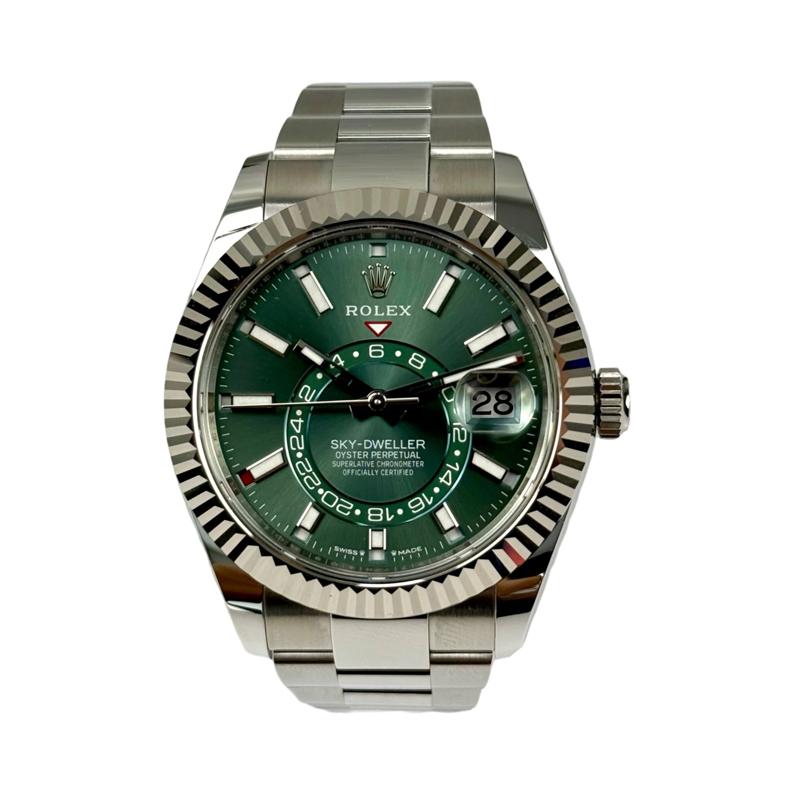 Rolex Sky-Dweller Ref. 336934 Grün – Neu, Fullset 08/2026 | Finer Things