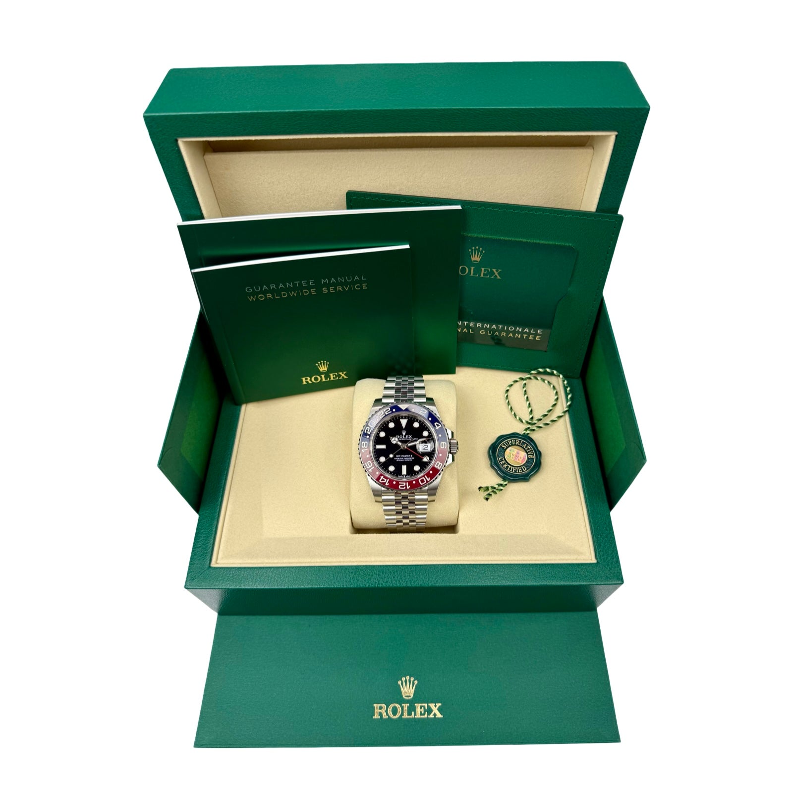 ROLEX GMT-MASTER II PEPSI 126710BLRO JUBILEE 2024 NEW FULLSET 