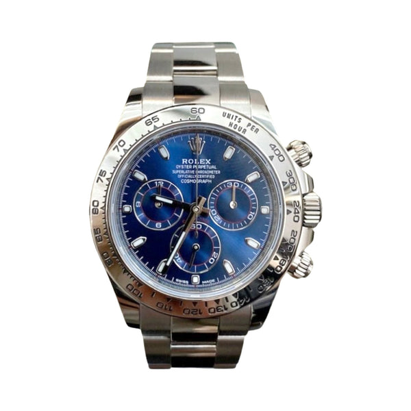 ROLEX DAYTONA 116509 blaues Zifferblatt 04/2023 LC100 FULLSET