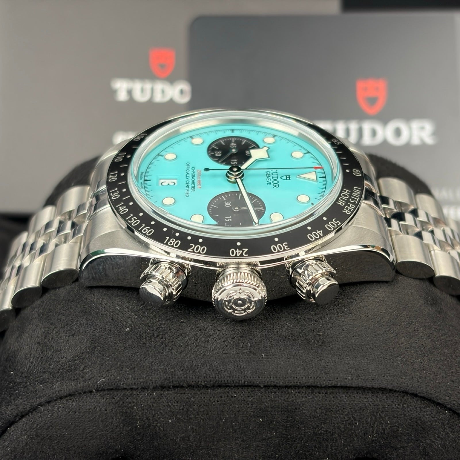 Tudor Black Bay Chrono Flamingo Blue Ref. M79360N-0024 – Neu, Fullset 05/2026