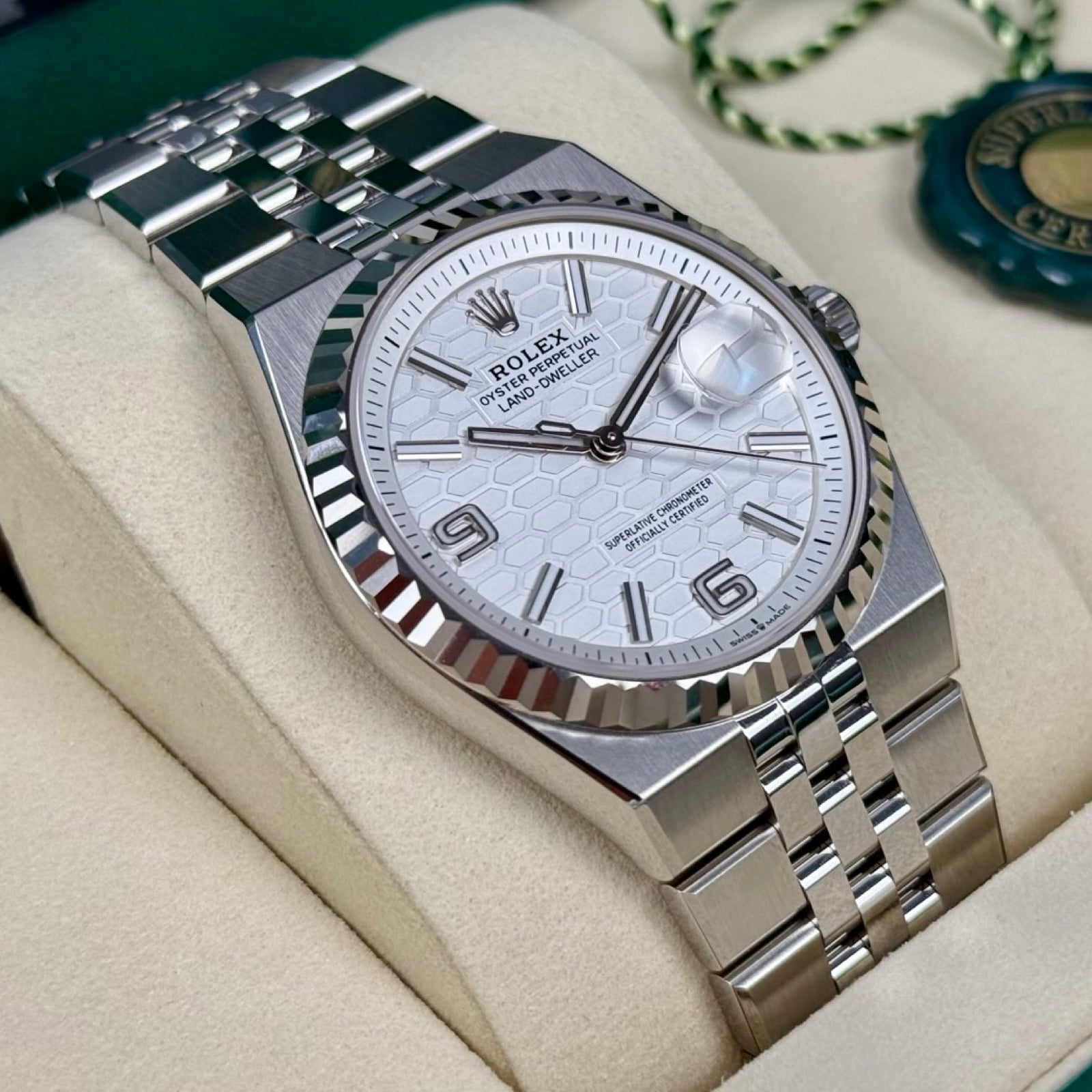 ROLEX LAND-DWELLER 36 STAHL 127234 03/2026 LC100 NEU FULLSET