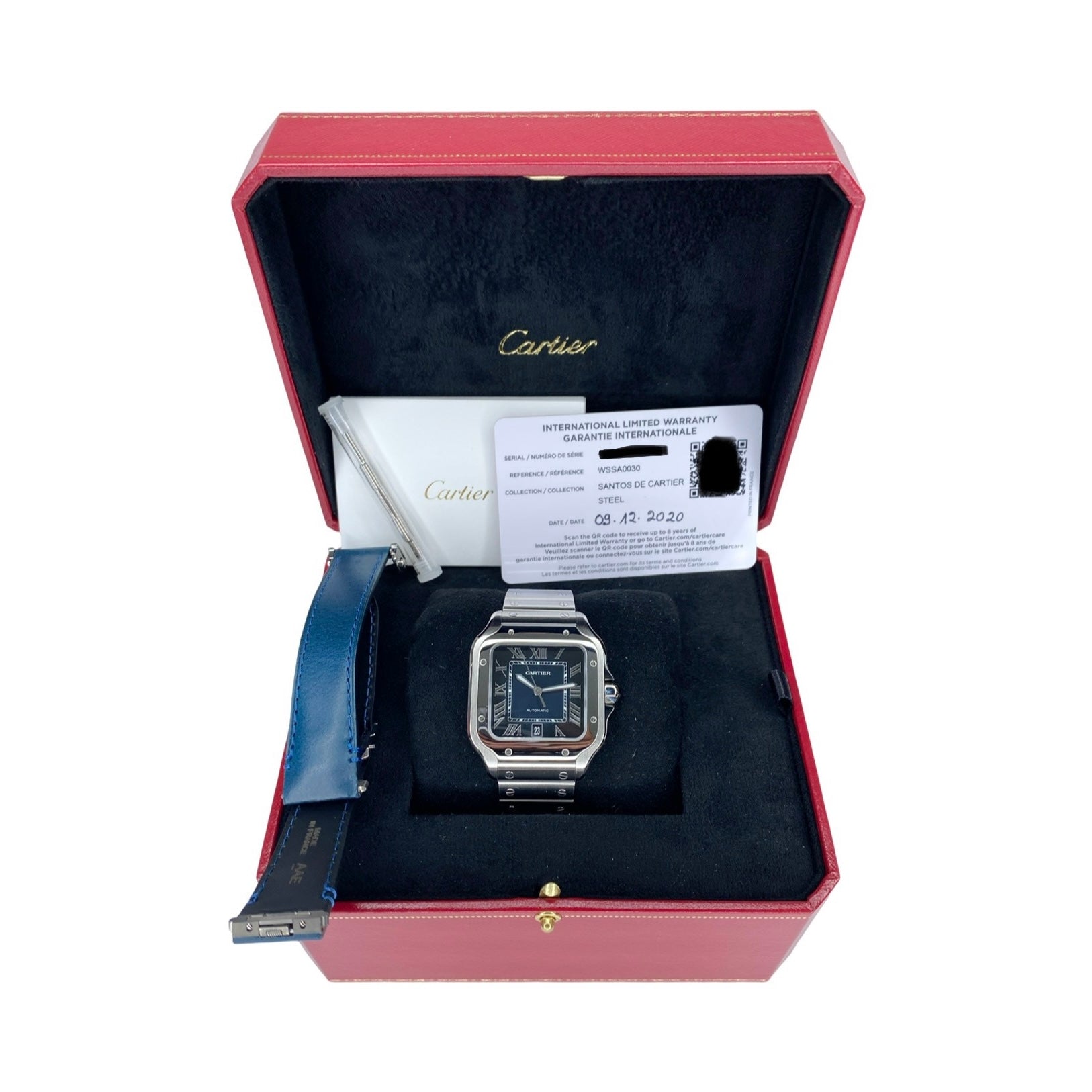 CARTIER SANTOS DE CARTIER WSSA0030 BLUE 2020 FULLSET
