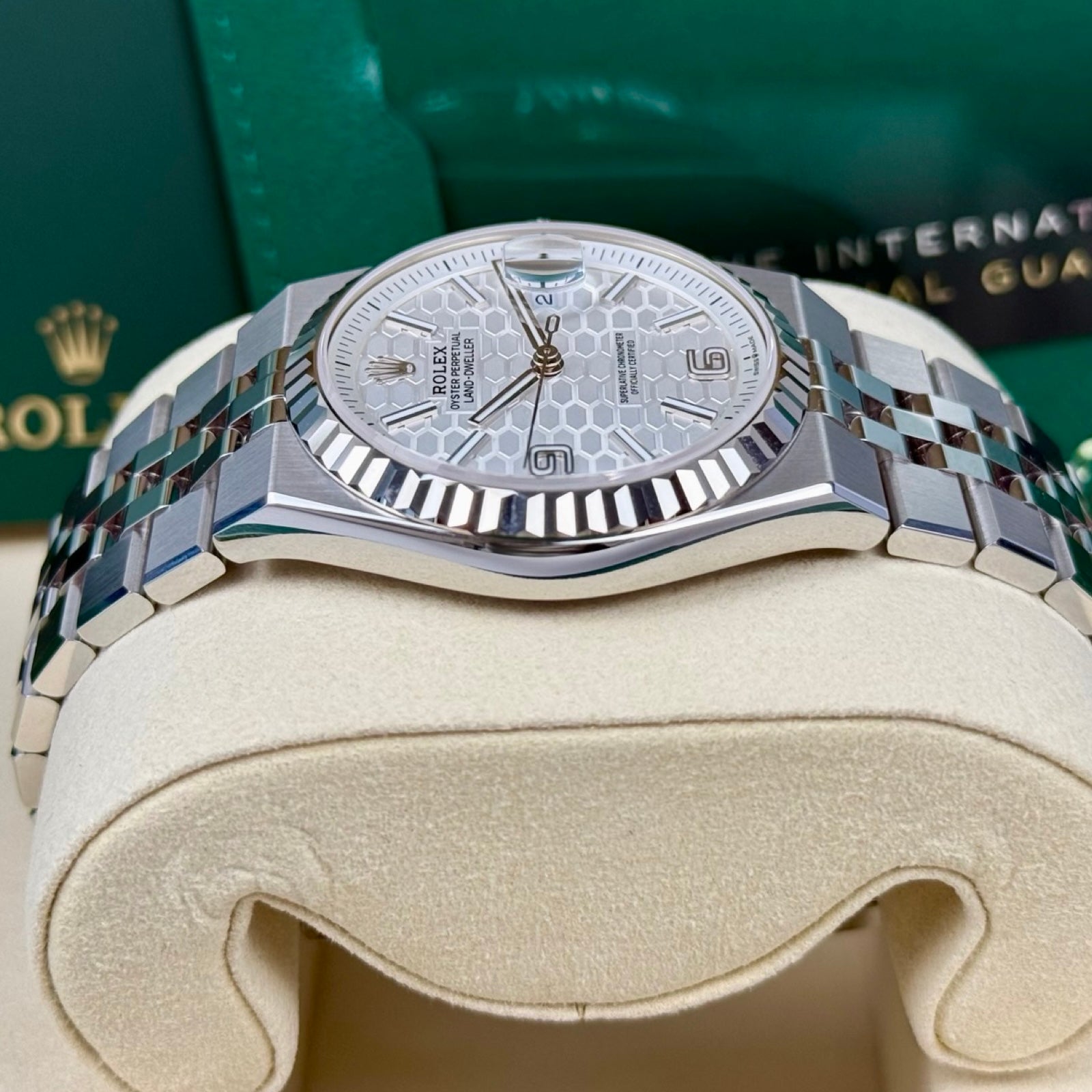 ROLEX LAND-DWELLER 36 STAHL 127234 03/2026 LC100 NEU FULLSET