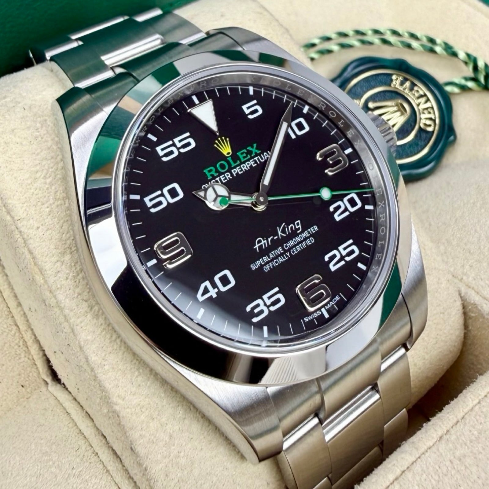 ROLEX AIR-KING 116900 12/2017 WIE NEU FULLSET