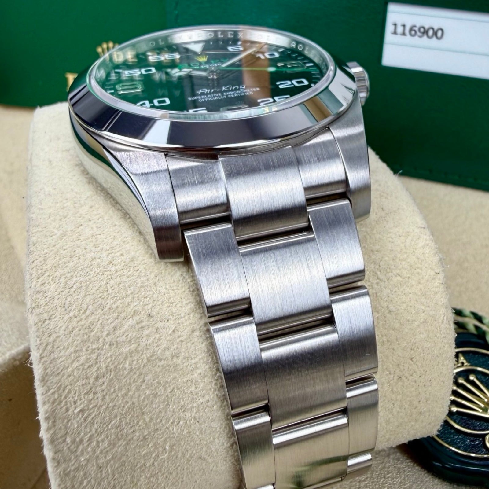 ROLEX AIR-KING 116900 12/2017 WIE NEU FULLSET