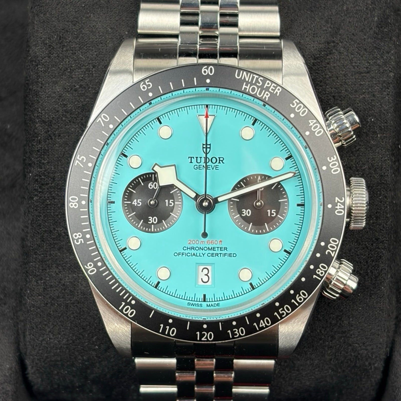 Tudor Black Bay Chrono Flamingo Blue Ref. M79360N-0024 – Neu, Fullset 05/2026