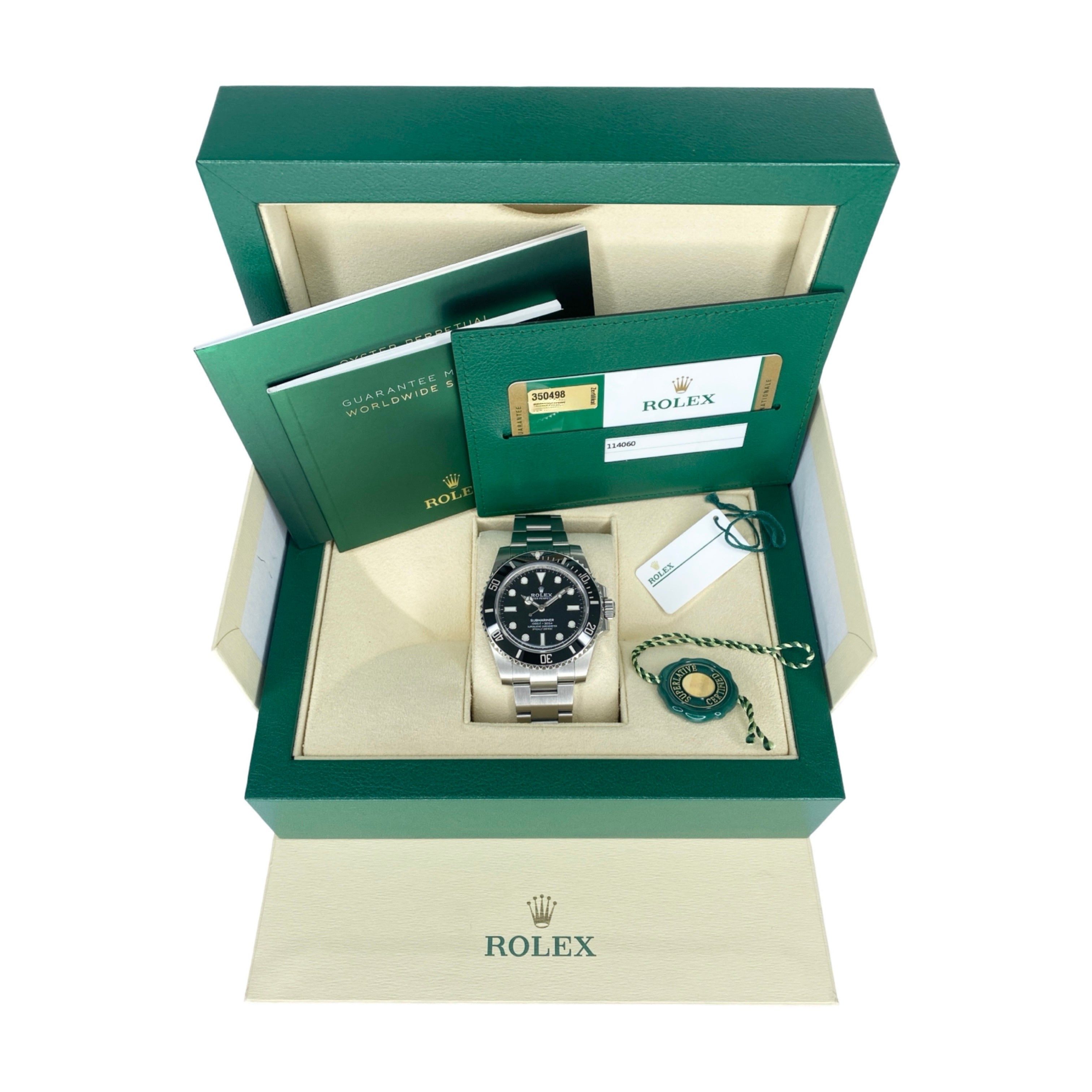 ROLEX SUBMARINER NO DATE 114060 2019 LC100 FULLSET