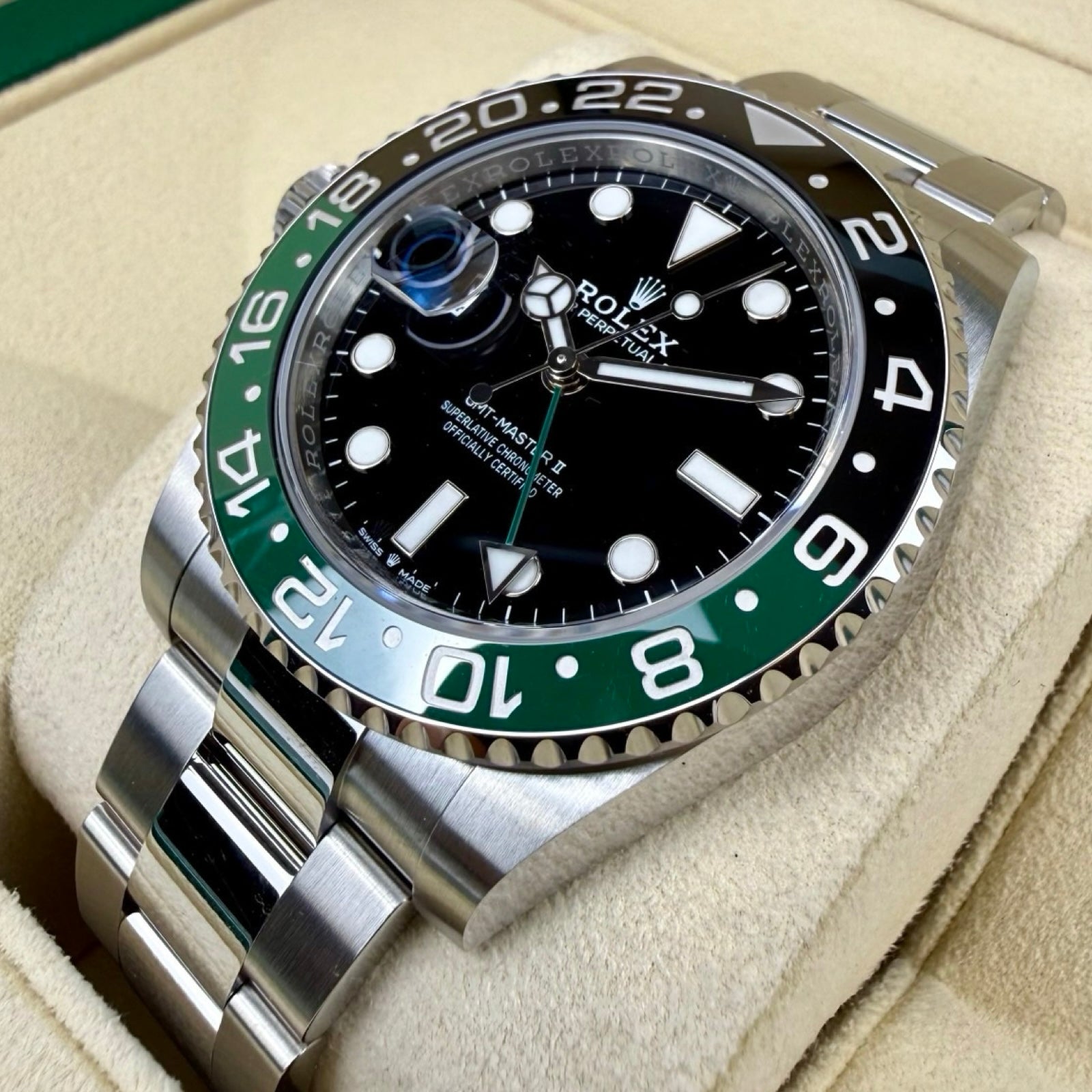 ROLEX GMT-MASTER II SPRITE 126720VTNR OYSTER 08/2024 NEU FULLSET