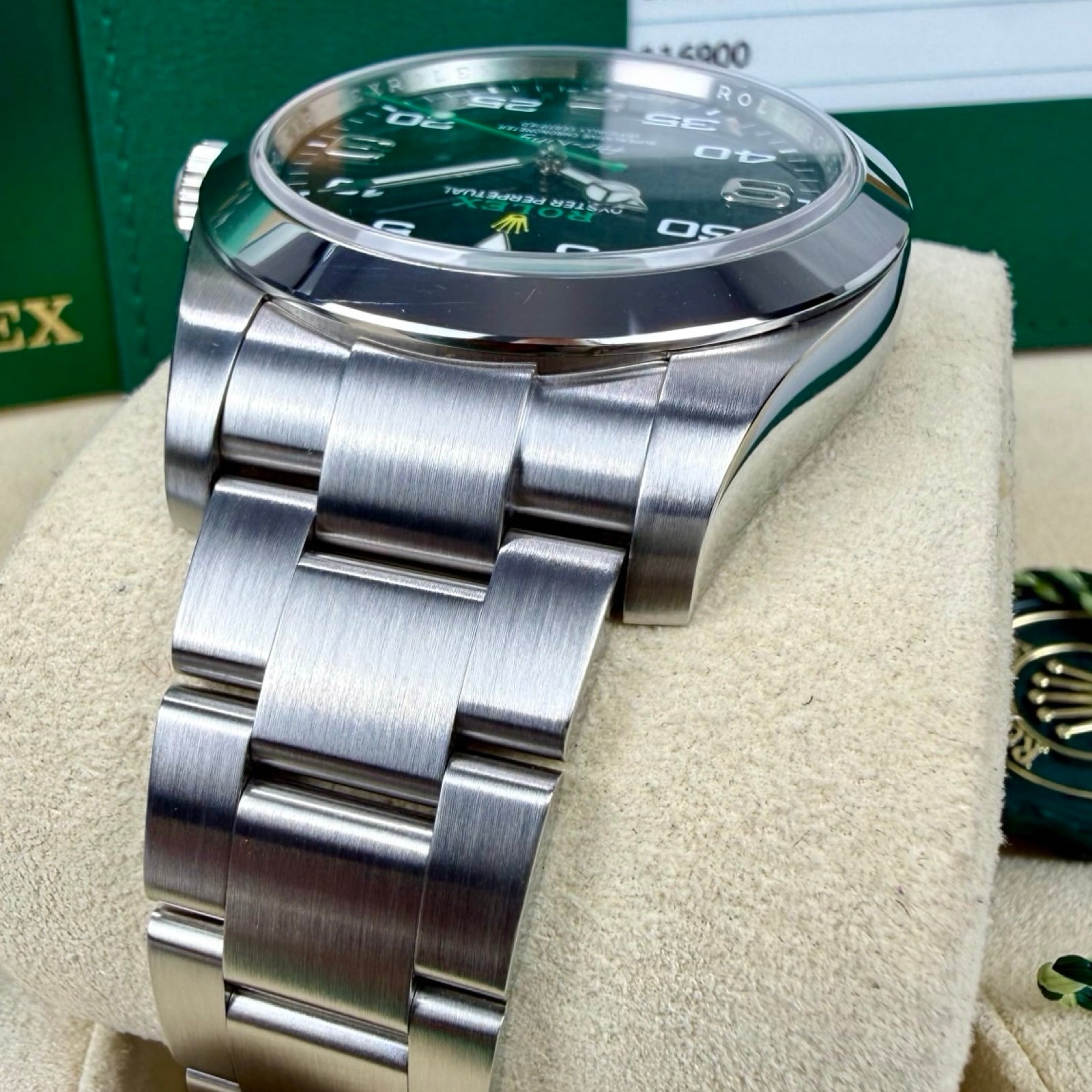 ROLEX AIR-KING 116900 12/2017 WIE NEU FULLSET