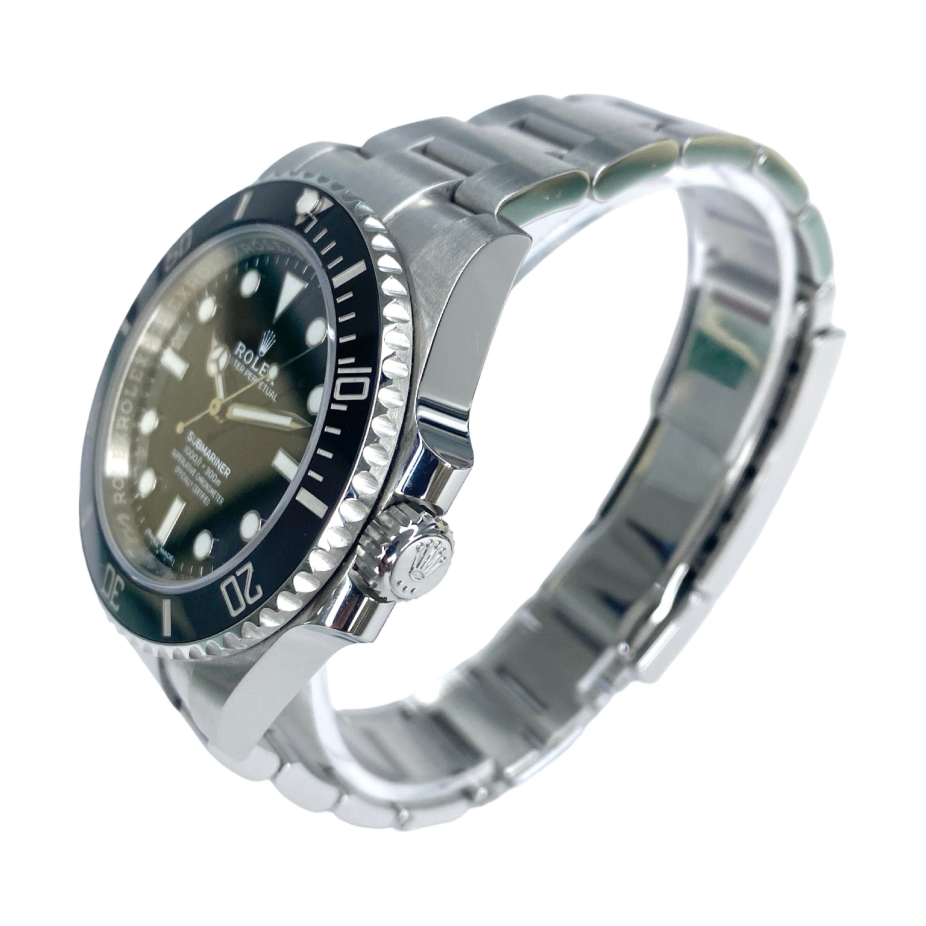 ROLEX SUBMARINER NO DATE 114060 2019 LC100 FULLSET