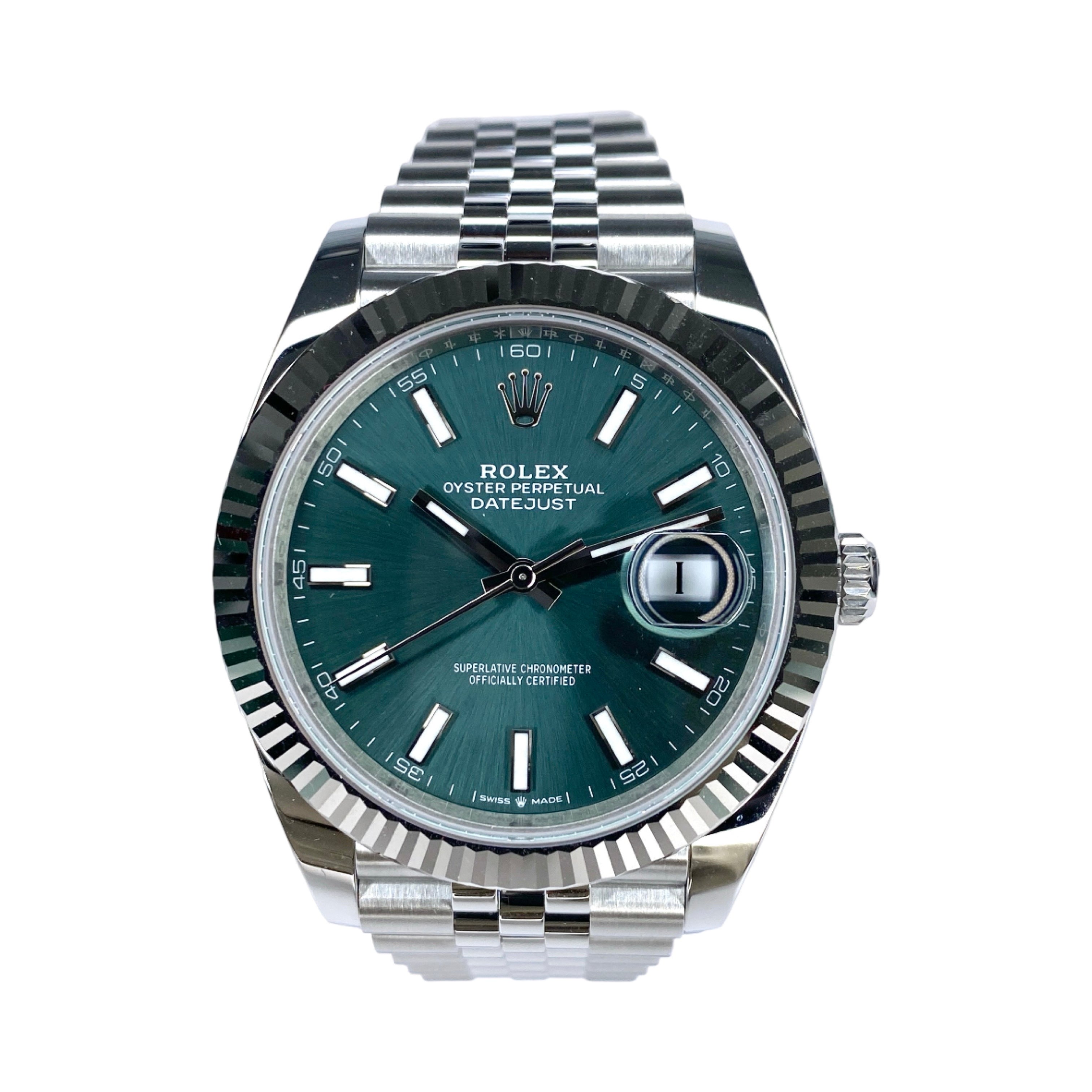 ROLEX DATEJUST 41 126334 2023 AZZURO FULL SET