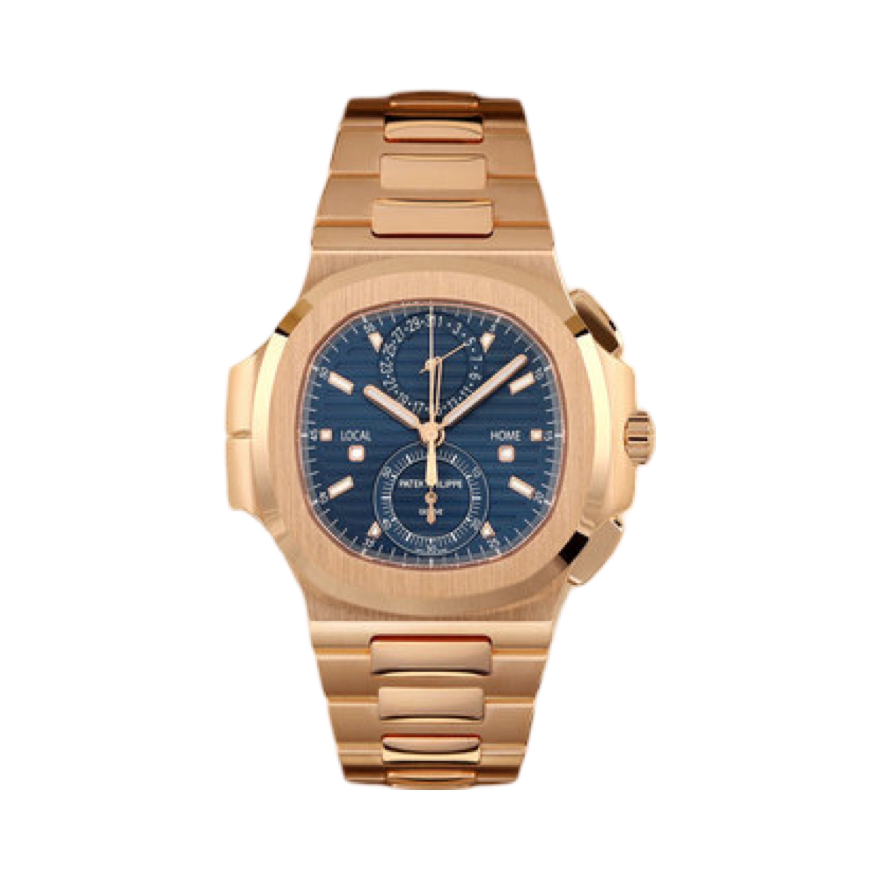 Patek Philippe Nautilus Travel Time Chronograph Flyback 5990/1R-001 Neu ...