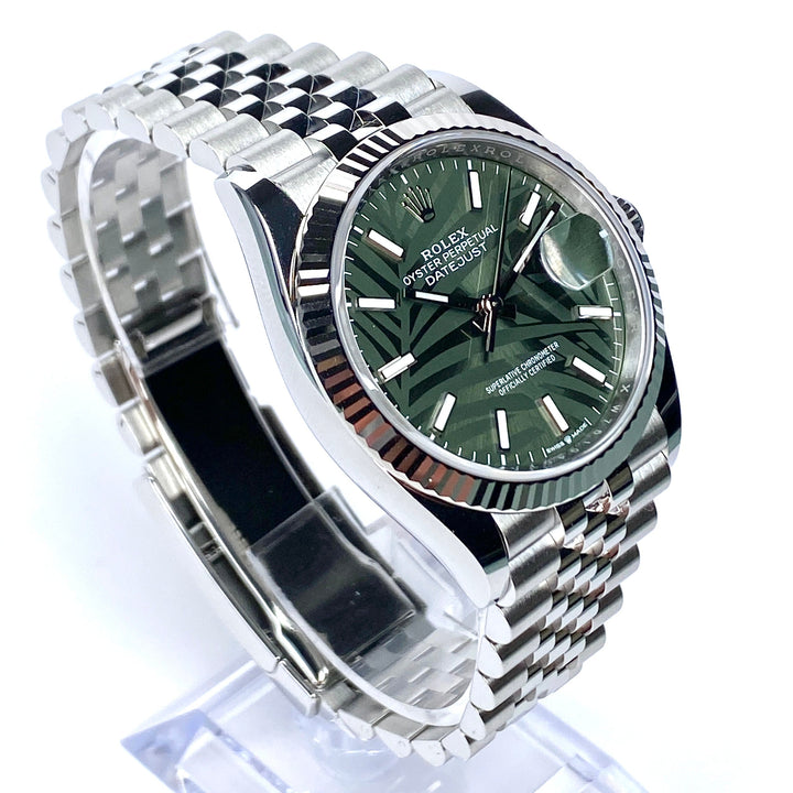 ROLEX DATEJUST 36 126234 2023 PALM FULLSET