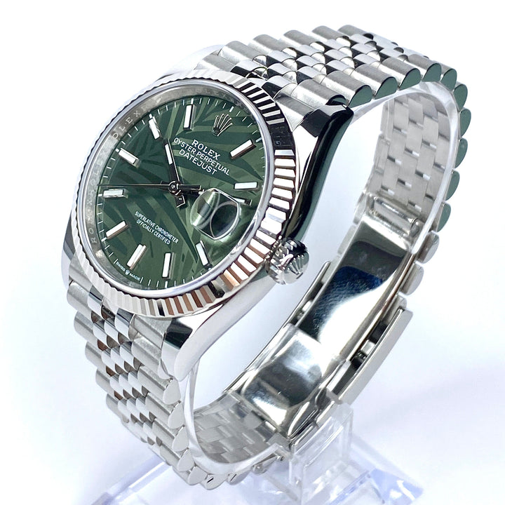 ROLEX DATEJUST 36 126234 2023 PALM FULLSET