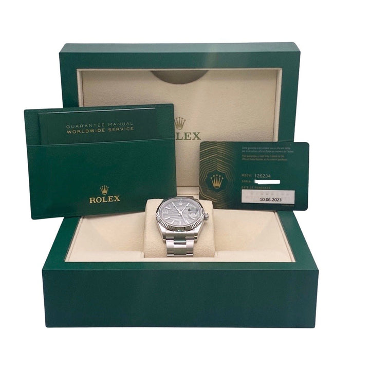 ROLEX DATEJUST 36 126234 2023 PALM FULLSET