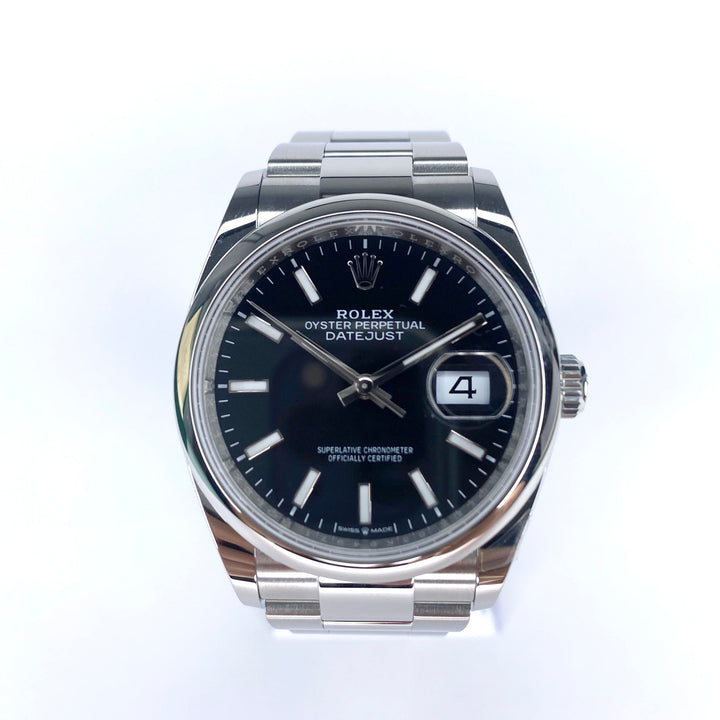 ROLEX DATEJUST 36 SCHWARZ 126200 2024 FULLSET