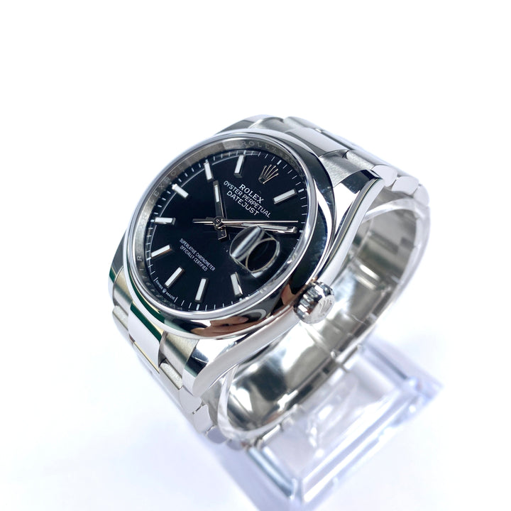 ROLEX DATEJUST 36 SCHWARZ 126200 2024 FULLSET