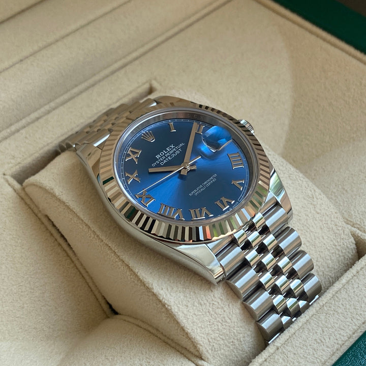 ROLEX DATEJUST 41 126334 2023 AZZURO FULLSET