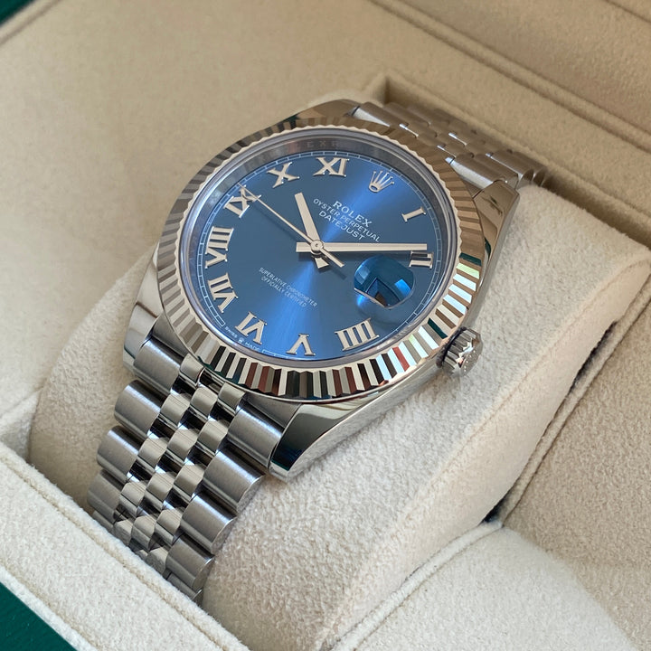 ROLEX DATEJUST 41 126334 2023 AZZURO FULLSET