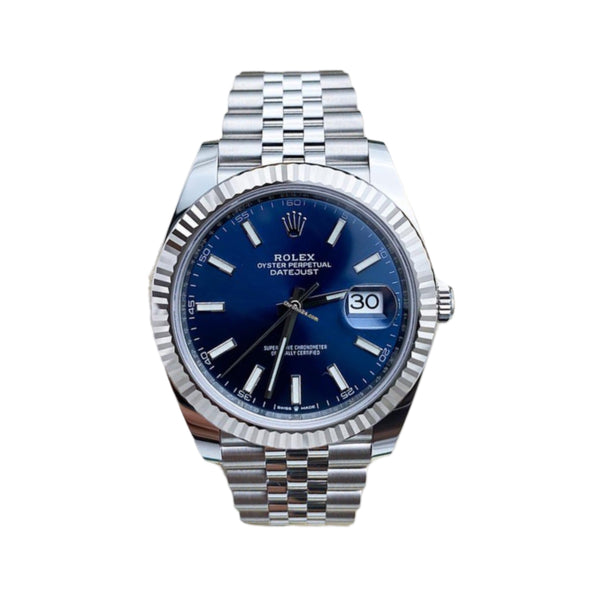 ROLEX DATEJUST 41 126334 BLAU 2024 NEU FULLSET