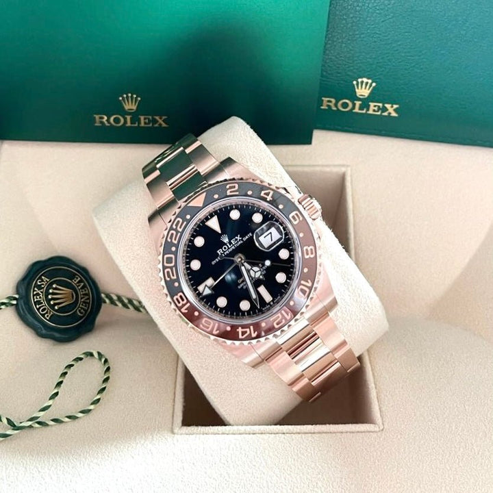 ROLEX GMT-MASTER II EVEROSE-GOLD 126715CHNR 2022 NEU FULLSET