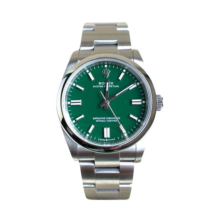 ROLEX OYSTER PERPETUAL 36 126000 GRÜN 2022 FULLSET